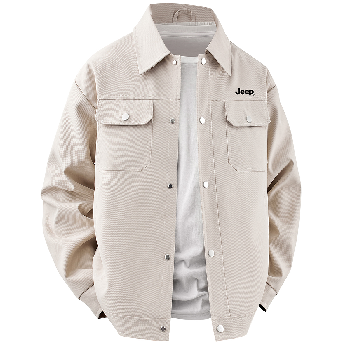 

Куртка Unisex Lapel Moderate Workwear Jeep, бежевый