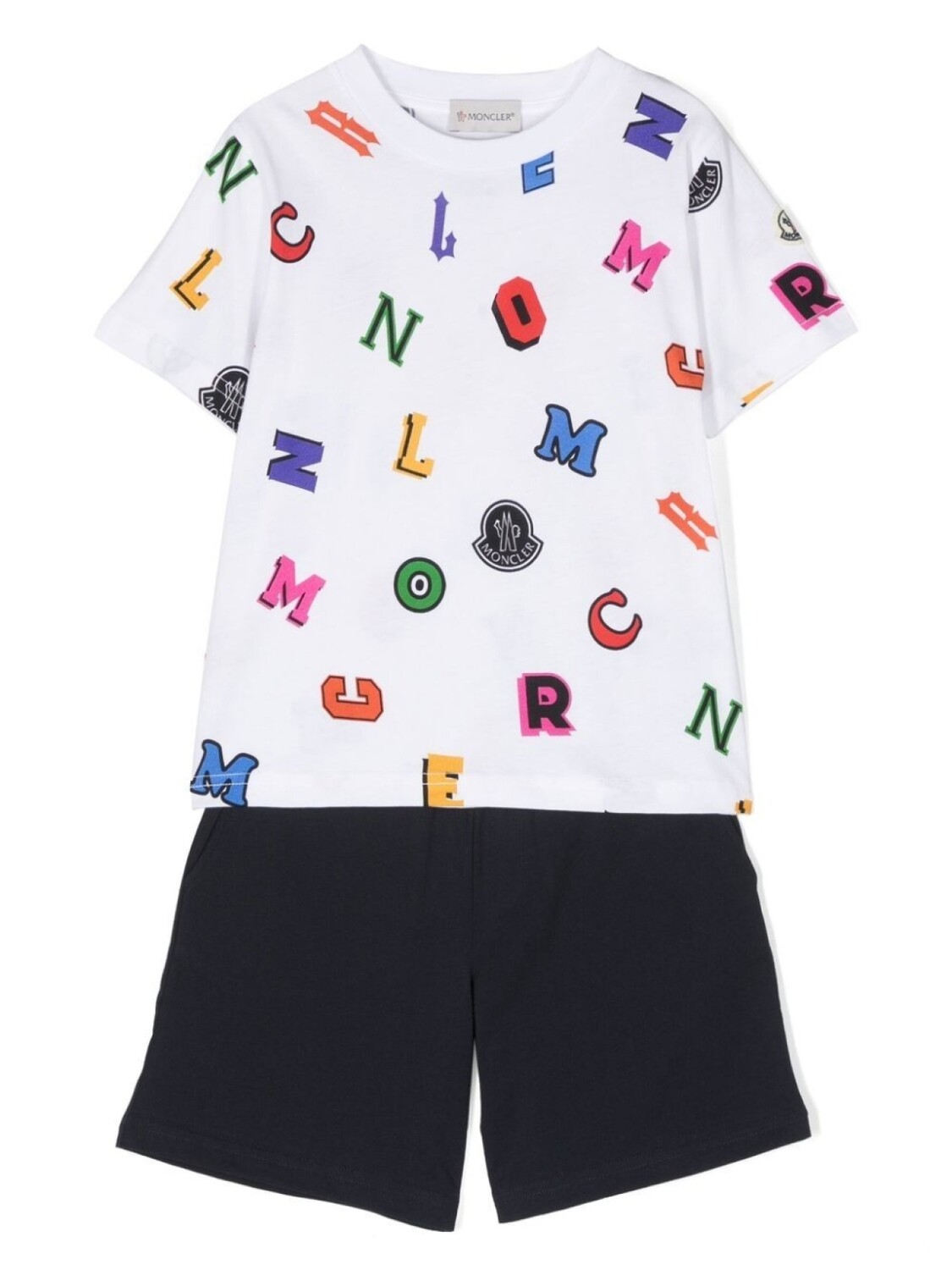 

Moncler Enfant спортивный костюм с принтом, белый