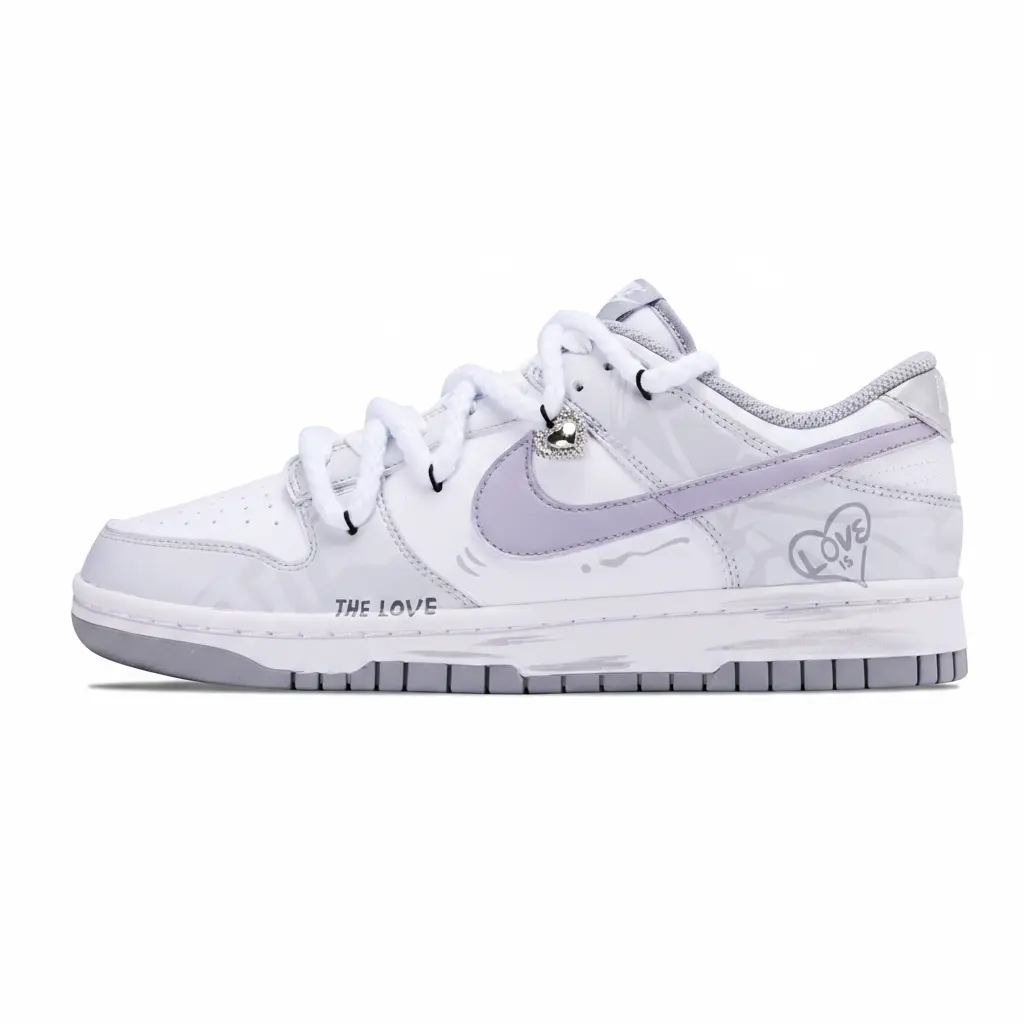 

Dunk Tone Love Words Low top детские баскетбольные кроссовки для подростков Nike, светло-серый