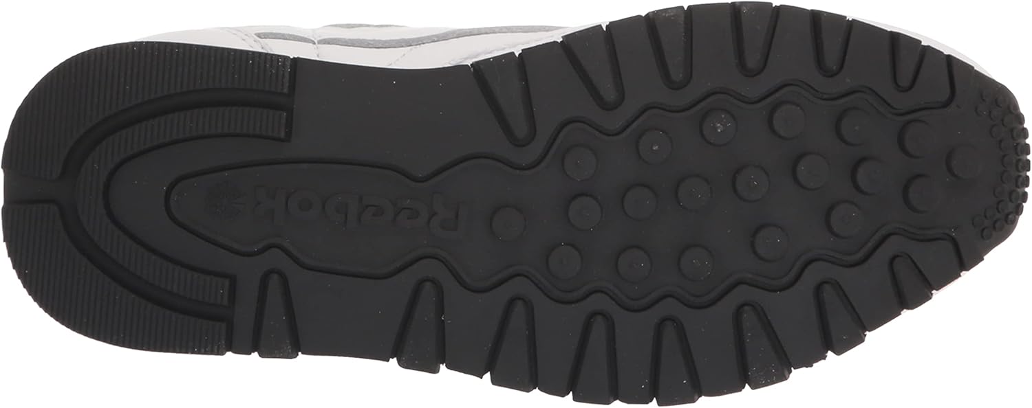 Reebok Классические кожаные кроссовки для взрослых, унисекс V1, белый/черный — фото 4