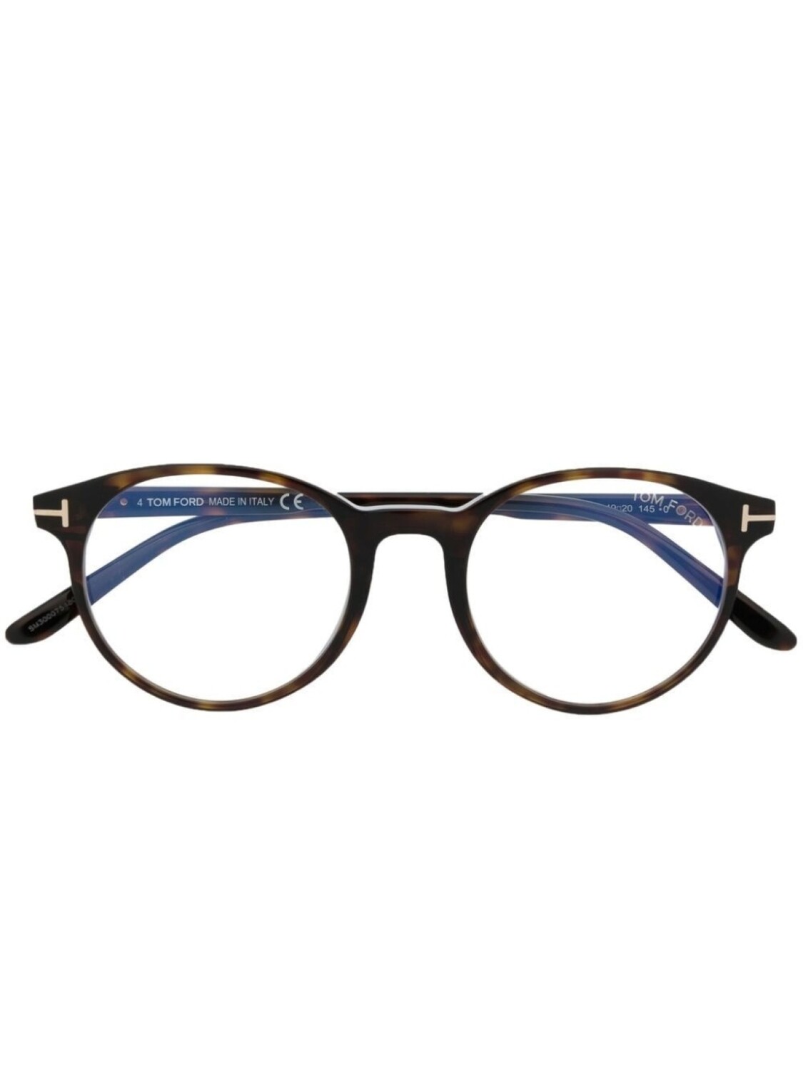 

TOM FORD Eyewear очки в круглой оправе, коричневый