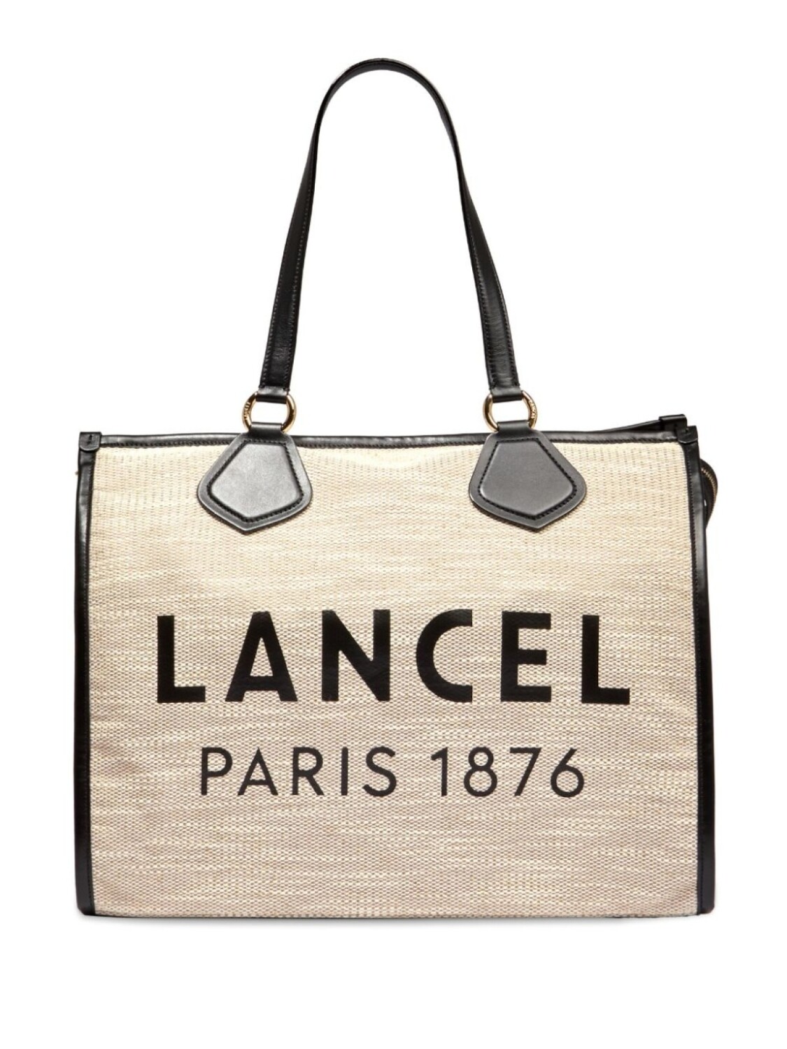 

Lancel большая сумка-тоут с логотипом, нейтральный цвет
