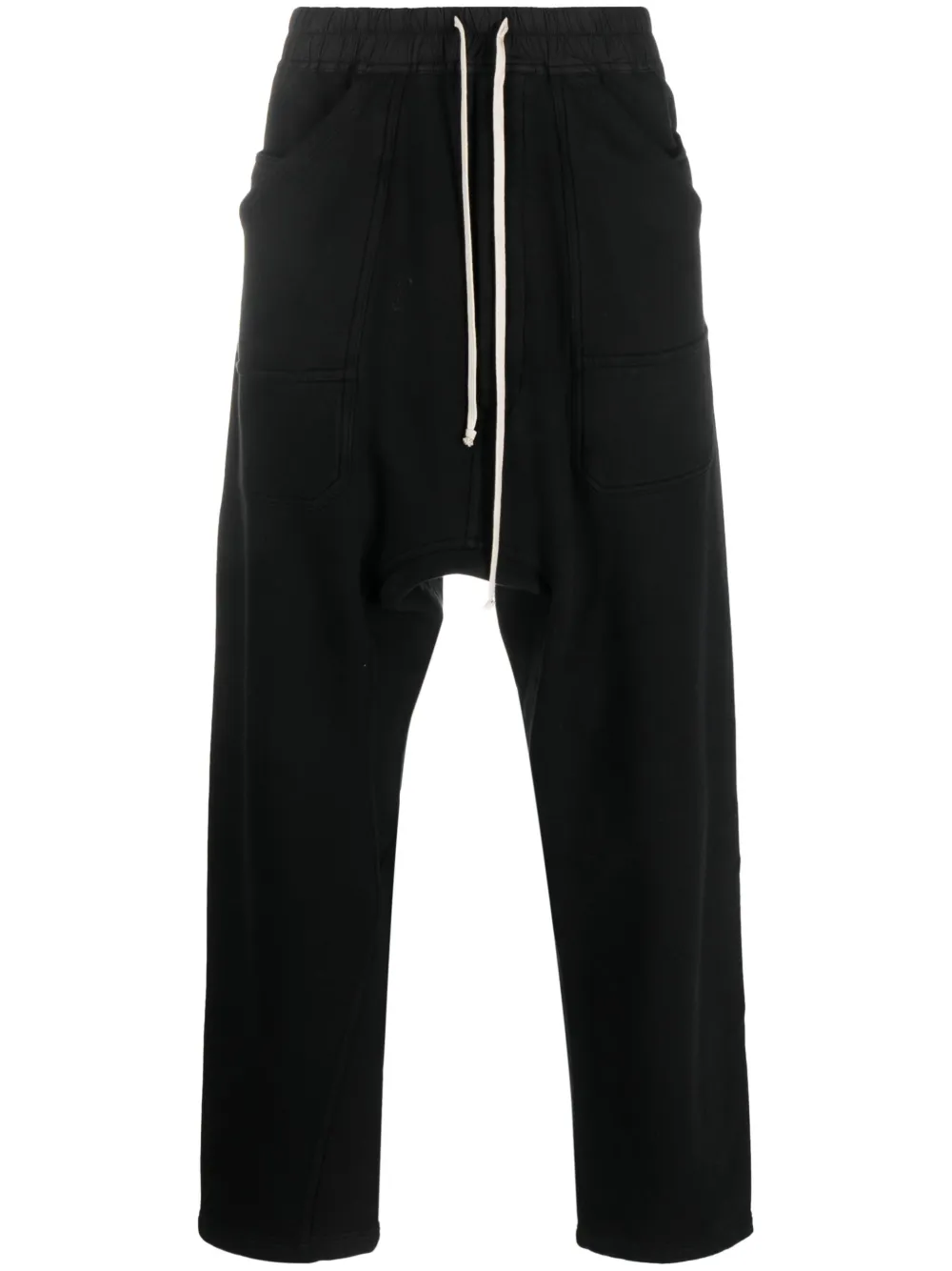 

Брюки из органического хлопка с кулиской Rick Owens DRKSHDW, черный