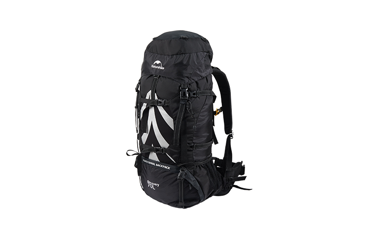 

NATUREHIKE 70-литровый альпинистский рюкзак из нейлона разноцветный унисекс, Midnight Black