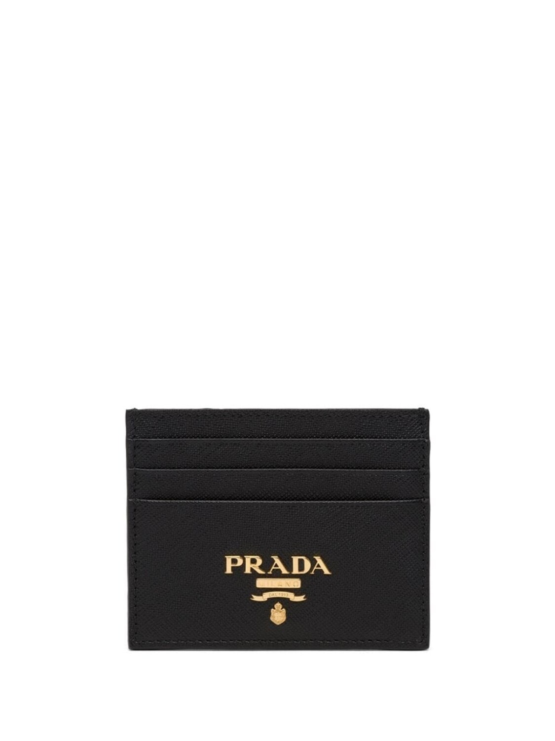 

Компактный картхолдер с логотипом Prada, черный