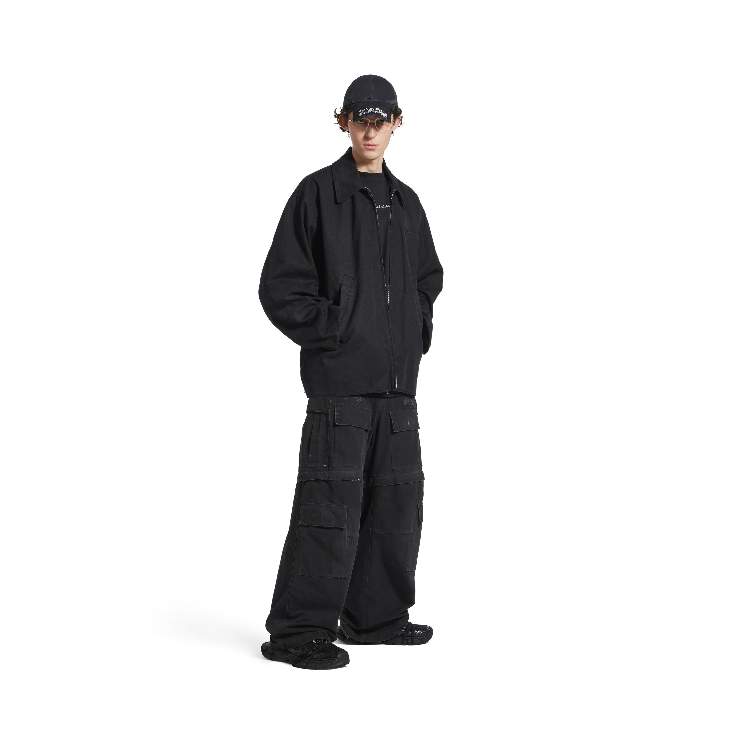 

Большие брюки-карго BALENCIAGA, черный