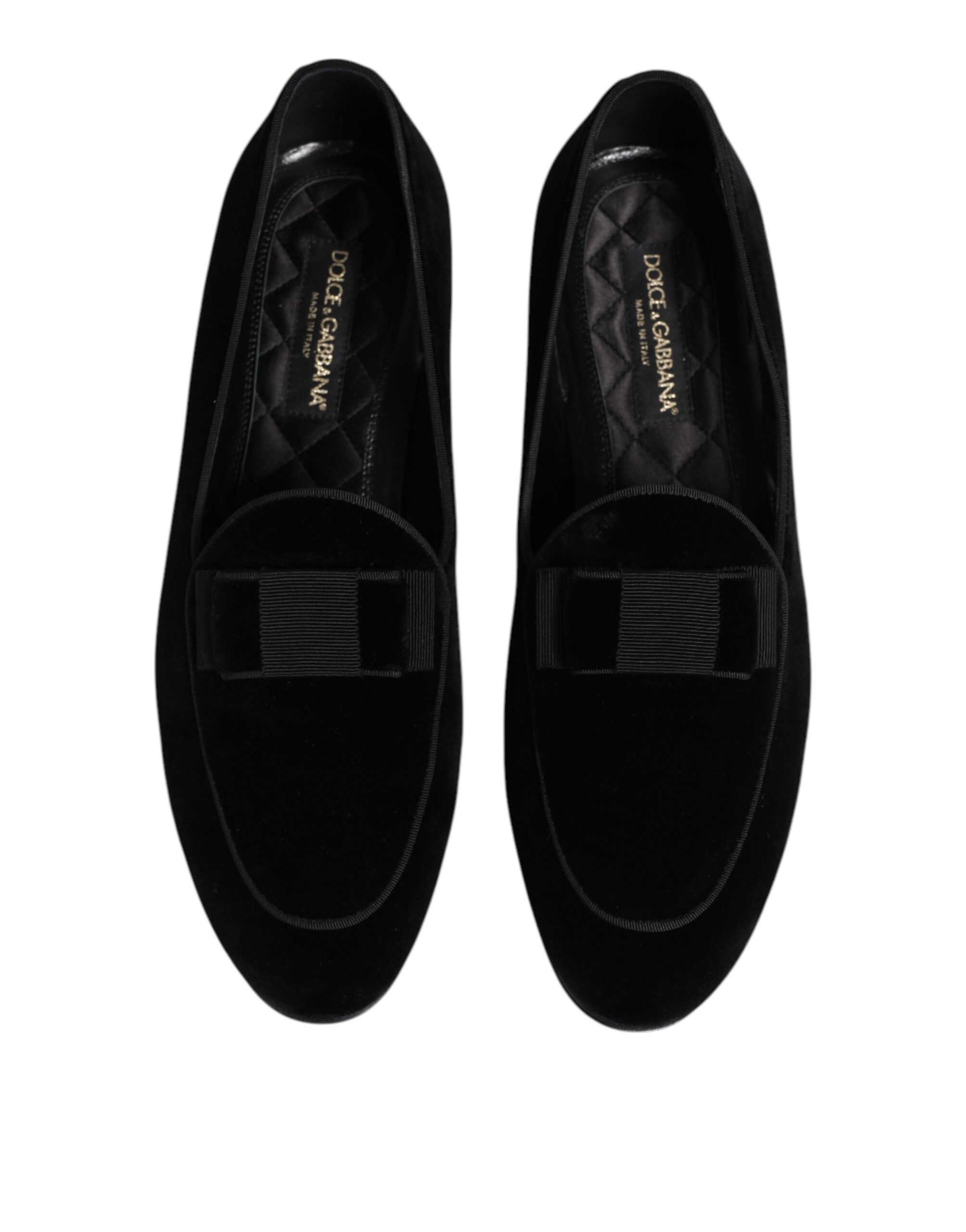 Черные бархатные лоферы, деловые мужские туфли Dolce & Gabbana, черный — фото 3
