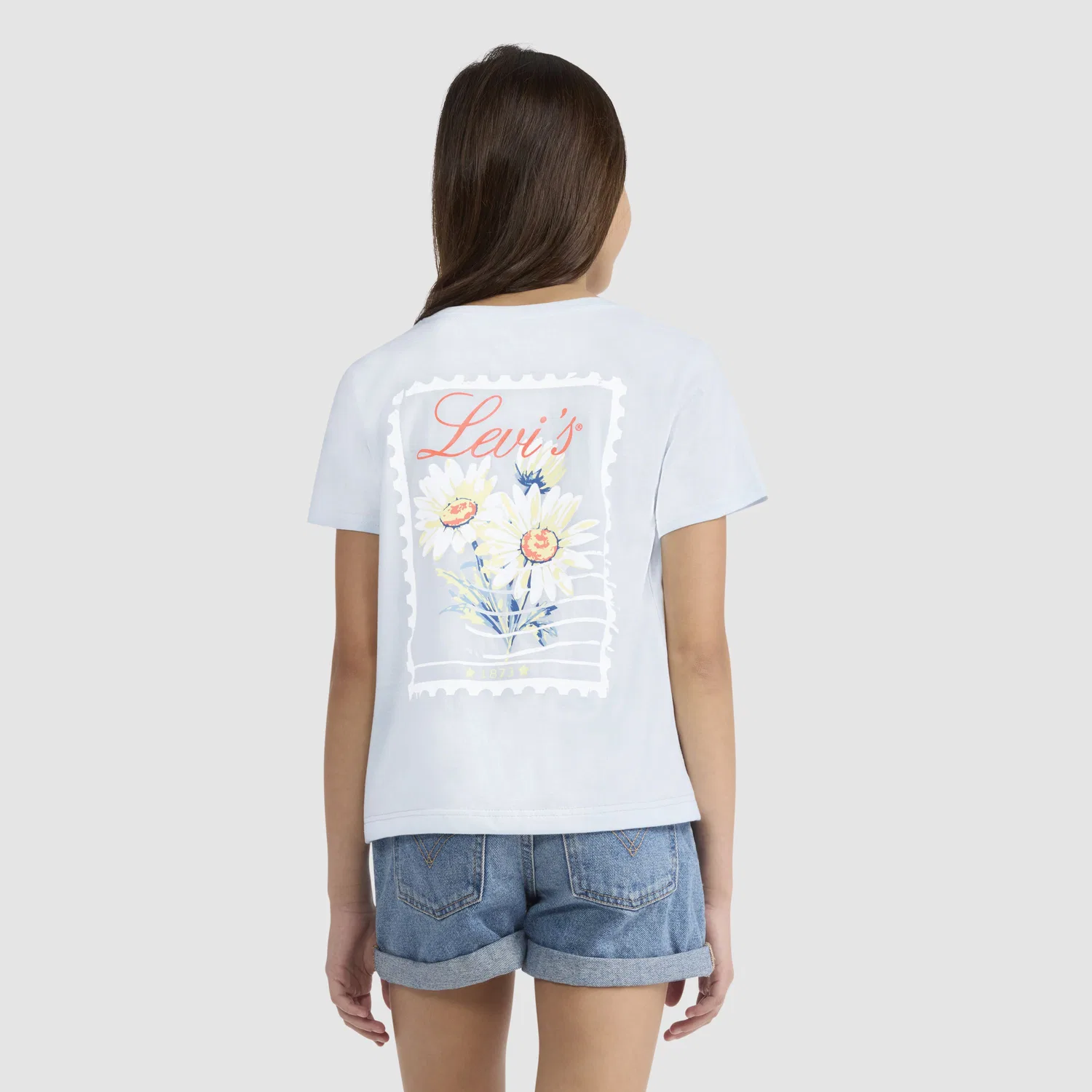 Футболка с коротким рукавом и цветочным принтом для девочек 7-16 лет Levi's, Multi-Color — фото 2