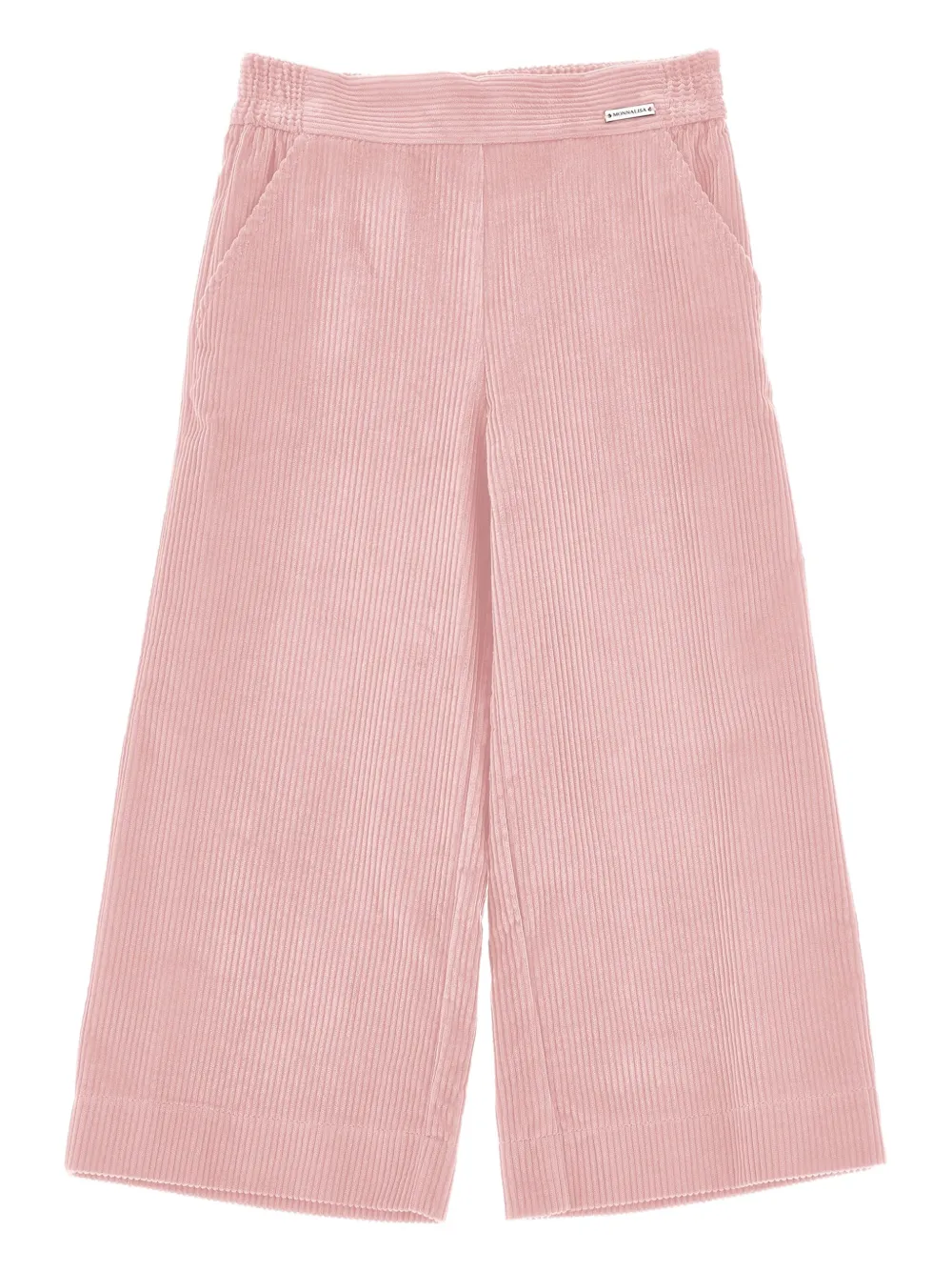 

Вельветовые брюки широкого кроя Monnalisa, розовый