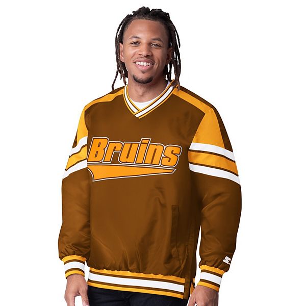 

Мужская черная куртка-пуловер с v-образным вырезом boston bruins reliver i Starter