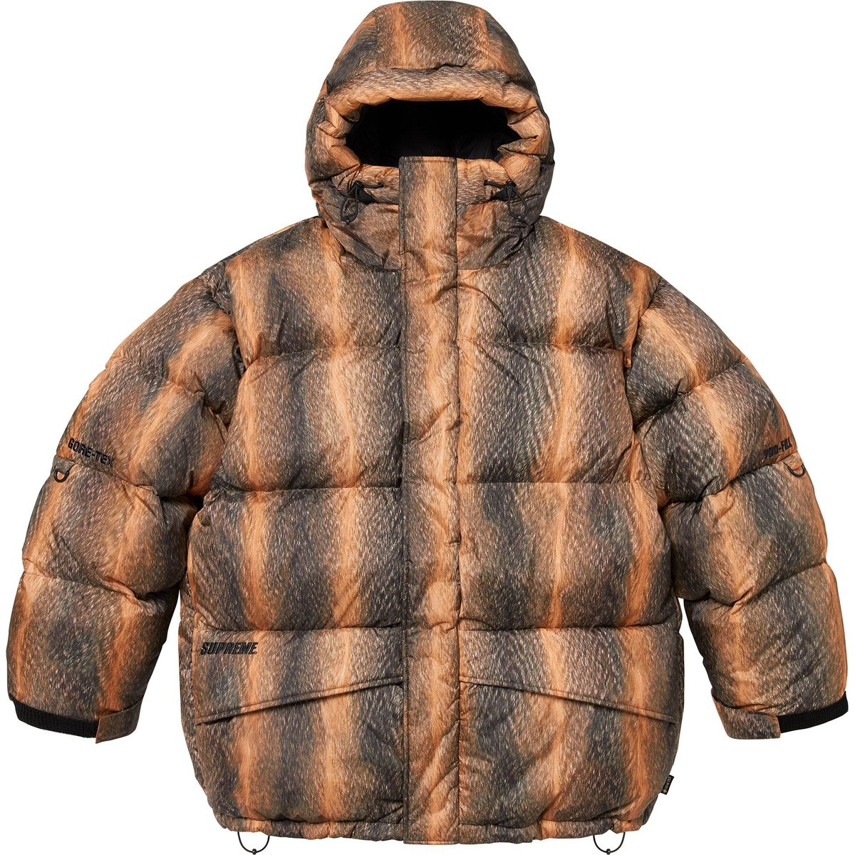 

Supreme Пуховая парка GORE TEX с наполнителем 900, Brown/Fur