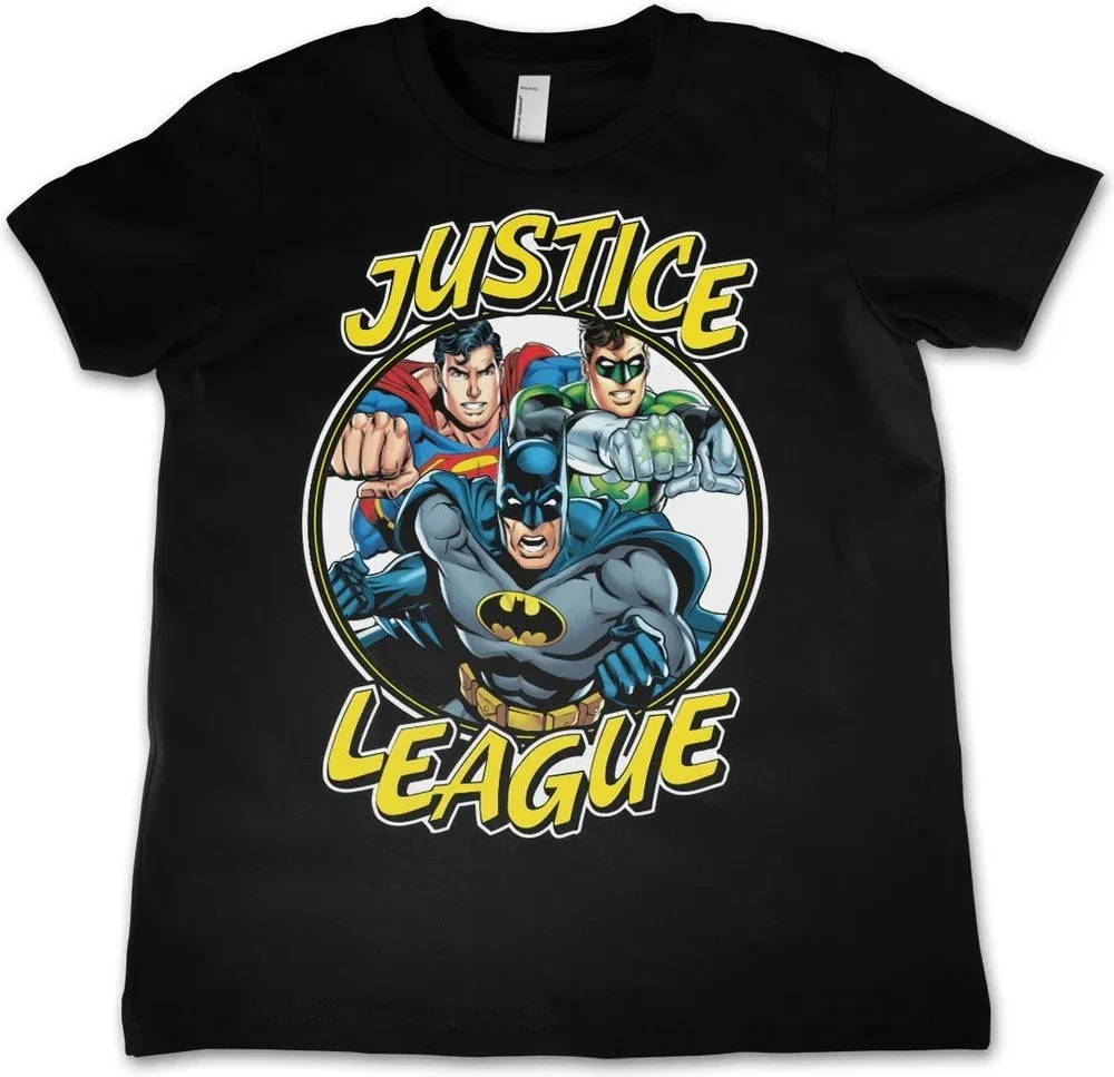 Футболка с принтом Justice League, черный