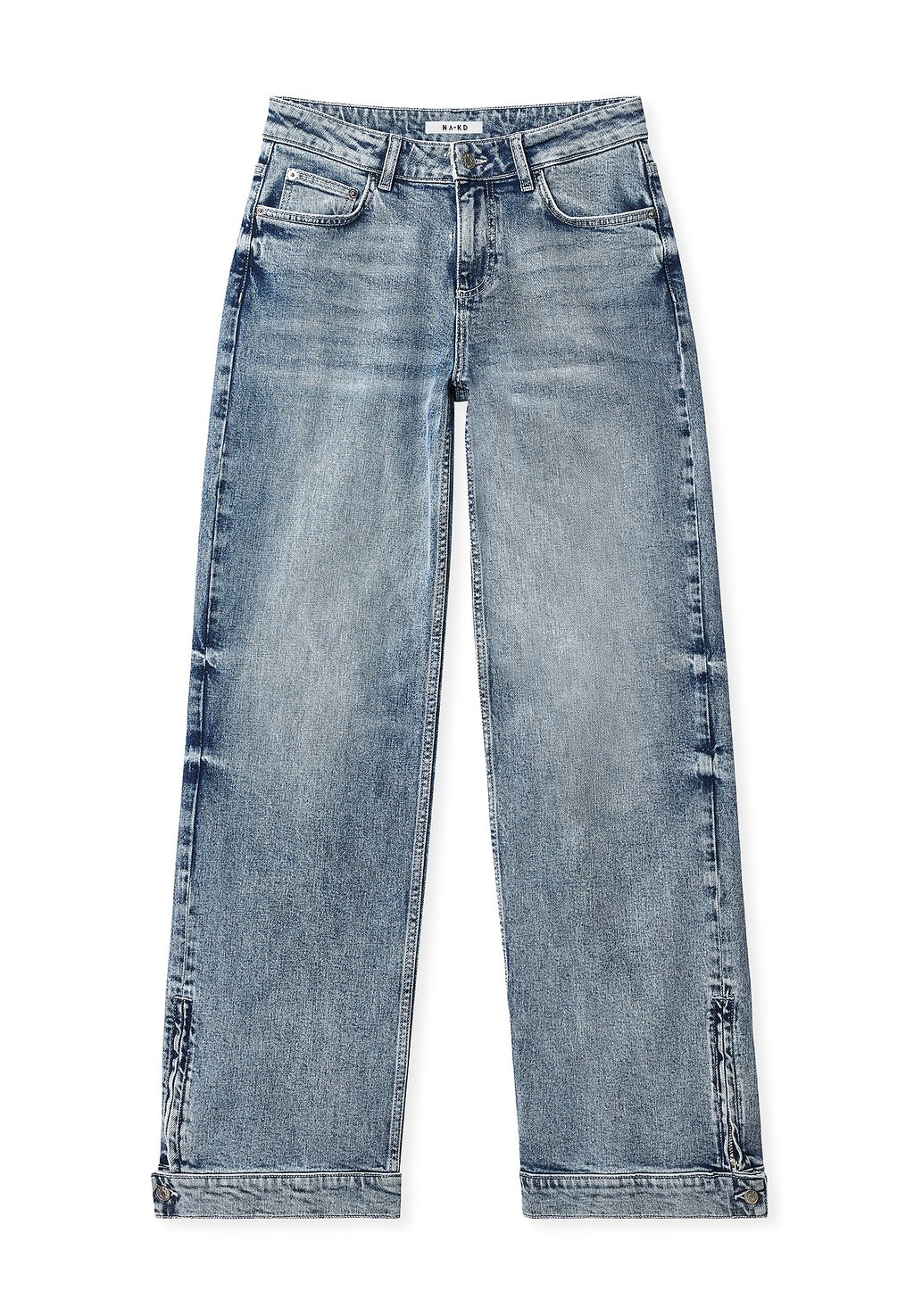 

Джинсы прямого кроя SLIT DETAIL NA-KD, синий