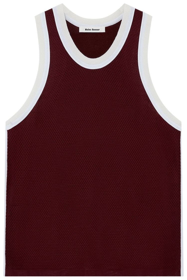 

Топ Wales Bonner Rio Tank Top 'Bordeaux', красный