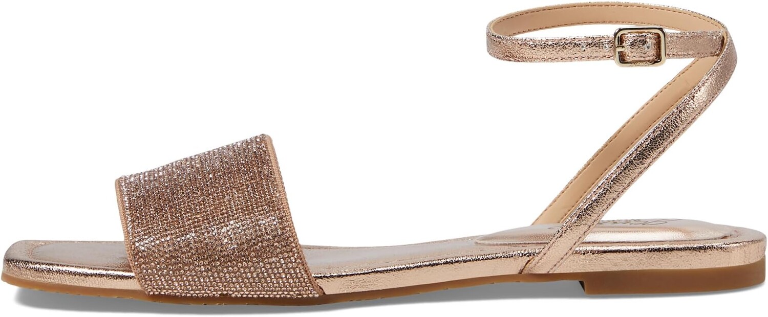 Сандалии Jewel Badgley Mischka Hadley, цвет Rose Gold Textile — фото 4