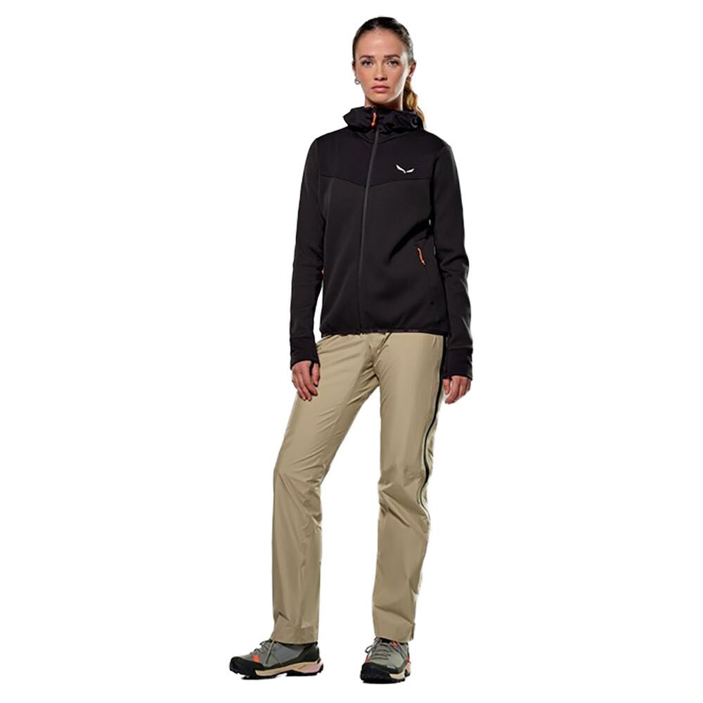 

Спортивная куртка Salewa Puez Waffle HYB PL HD softshell, черный