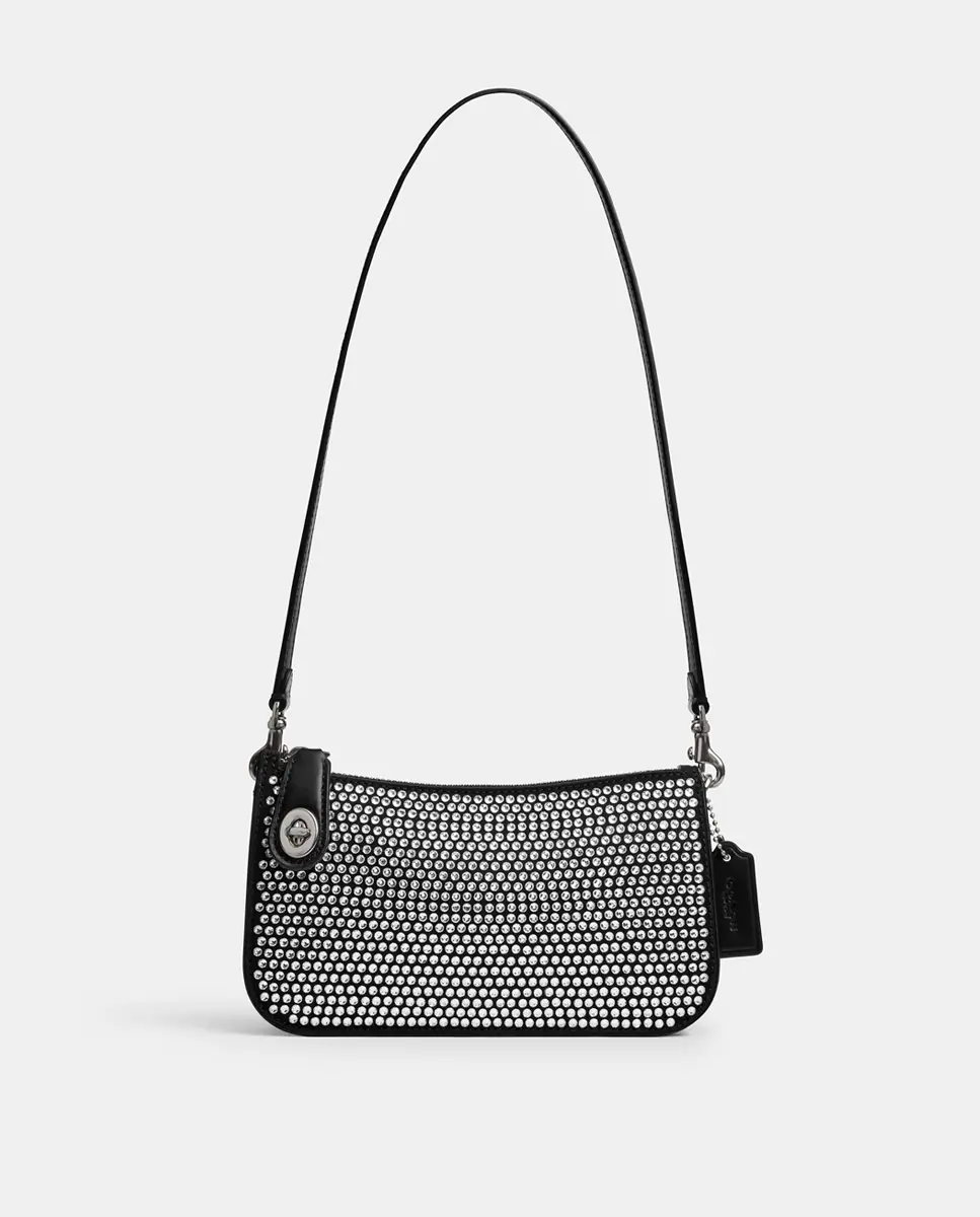 

Кожаная сумка Пенн Coach, черный