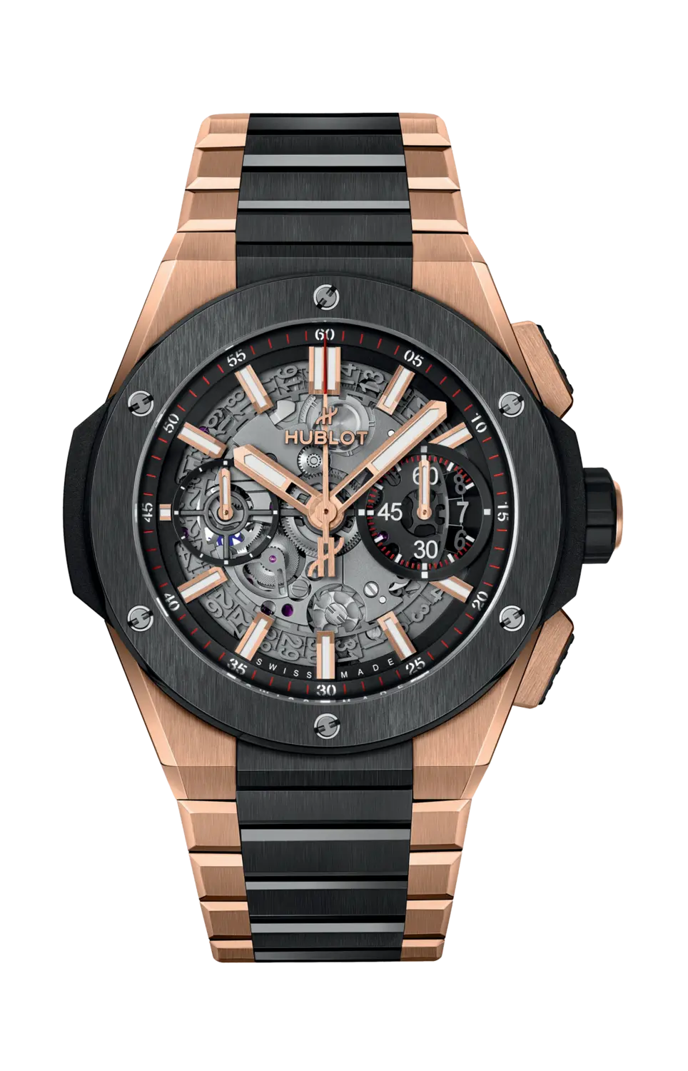 

Часы big bang integrated king gold ceramic 42 мм Hublot