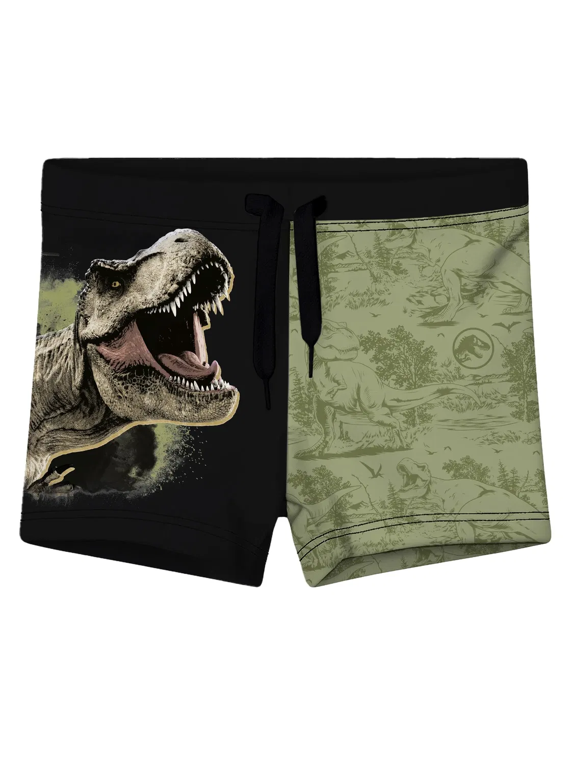 Плавки детские с динозаврами Jurassic World, зеленые