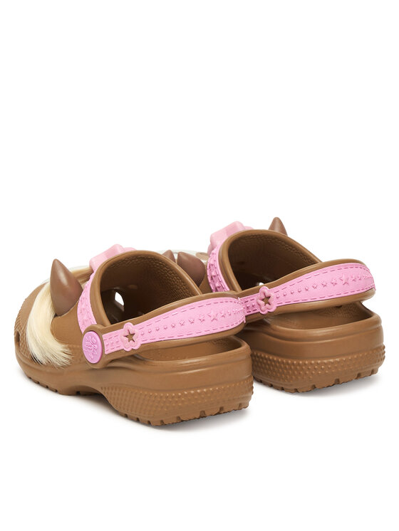 Шлепанцы Toddler Classic IAM Horse Clog 211371 Crocs, коричневый — фото 3