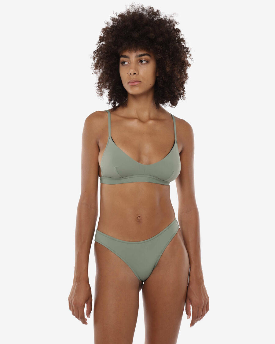 

JAKED Плавки женские из синтетического материала цвета милитари для плавания.