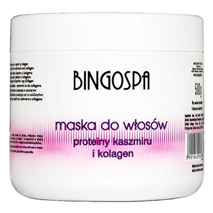 

Маска для волос BINGOSPA с протеинами кашемира и коллагеном для мягких, упругих и блестящих волос 500 г