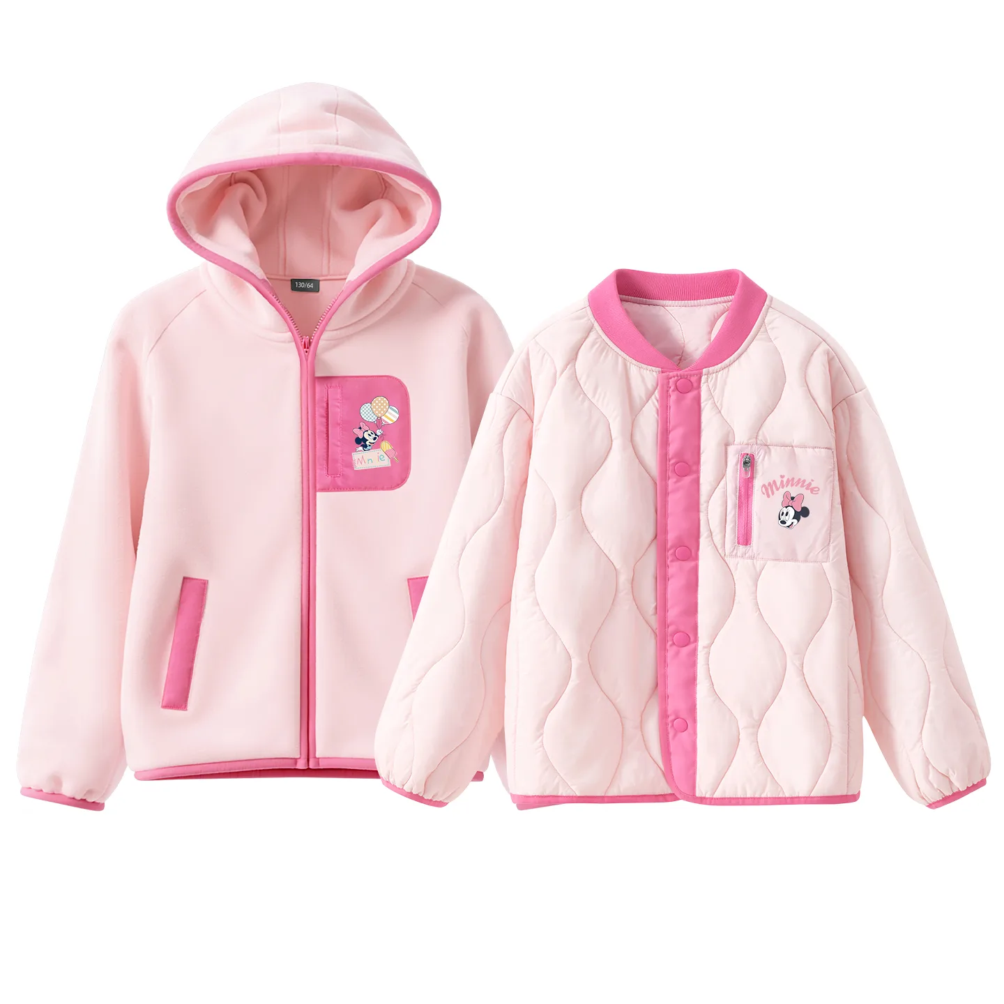 Детская флисовая толстовка с круглым вырезом Disney, Silicone Balloons K Frosting Pink+Silicone Di Lift Eye K Black — фото 3