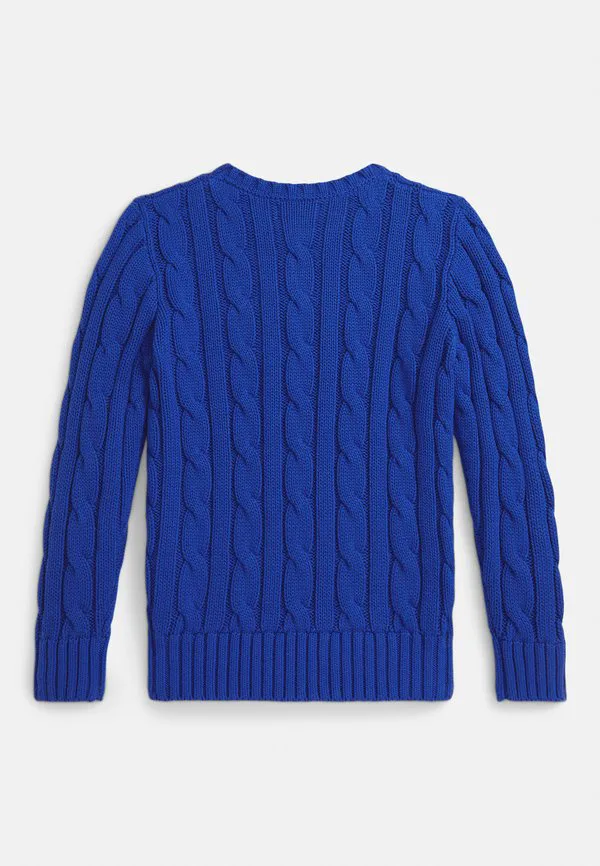 Хлопковый свитер triplepony с косами, 714 й Polo Ralph Lauren, New Sapphire — фото 2