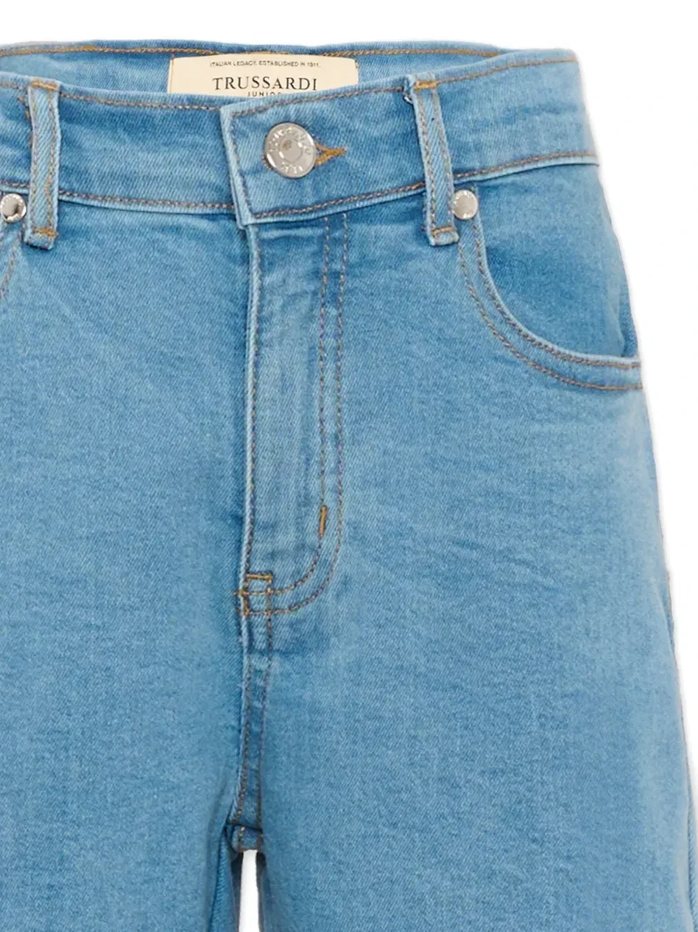 Джинсовые шорты Trussardi Junior, синий — фото 3