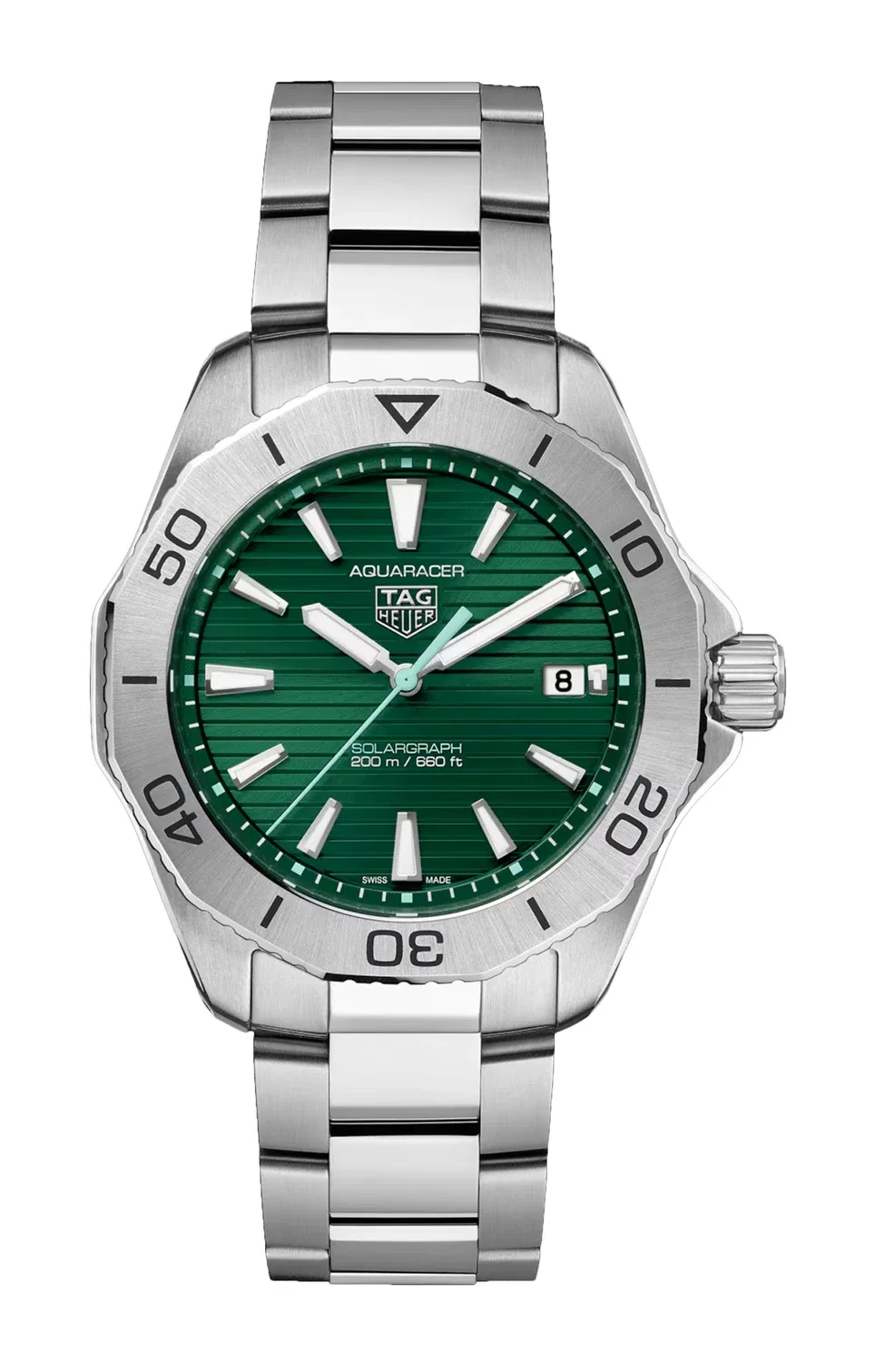 TAG HEUER AQUARACER PROFESSIONAL 200 SOLARGRAPH - WBP1115.BA0000, серебряный