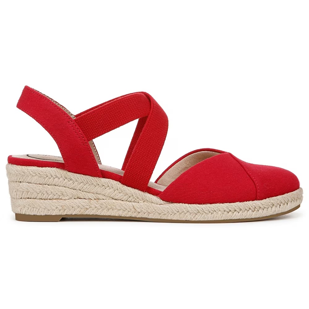 Туфли на танкетке Kimball espadrille от Lifestride, fire red fabric — фото 2