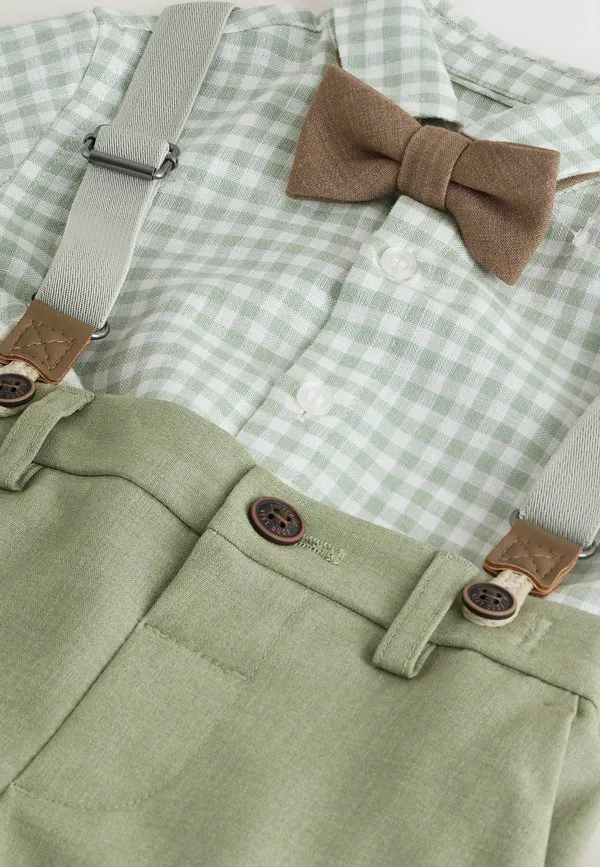 Комбинезон стандартного кроя Next, Sage Green Gingham — фото 3