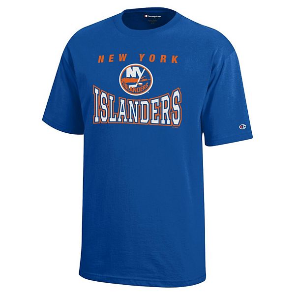 Футболка Youth New York Islanders с принтом в синем цвете Champion — фото 3