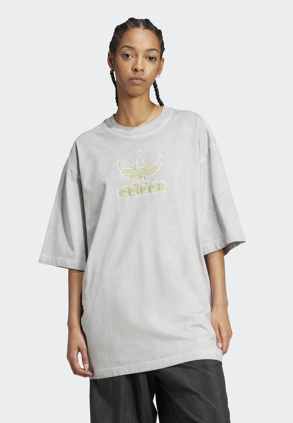 

Топ с длинными рукавами OVZD TRF TEE adidas Originals, серый