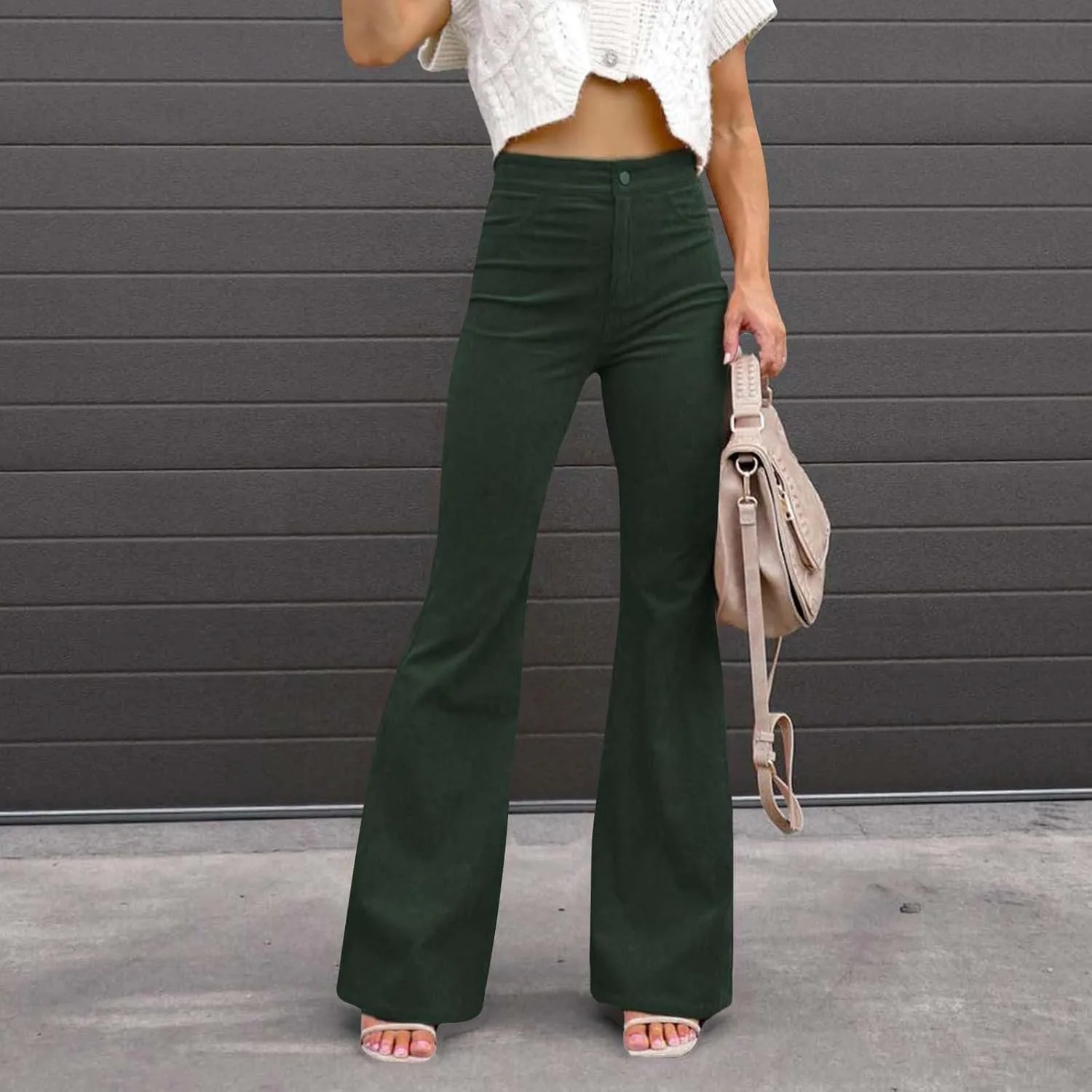 Женские расклешенные джинсы Casual High Waisted Vintage — фото 2