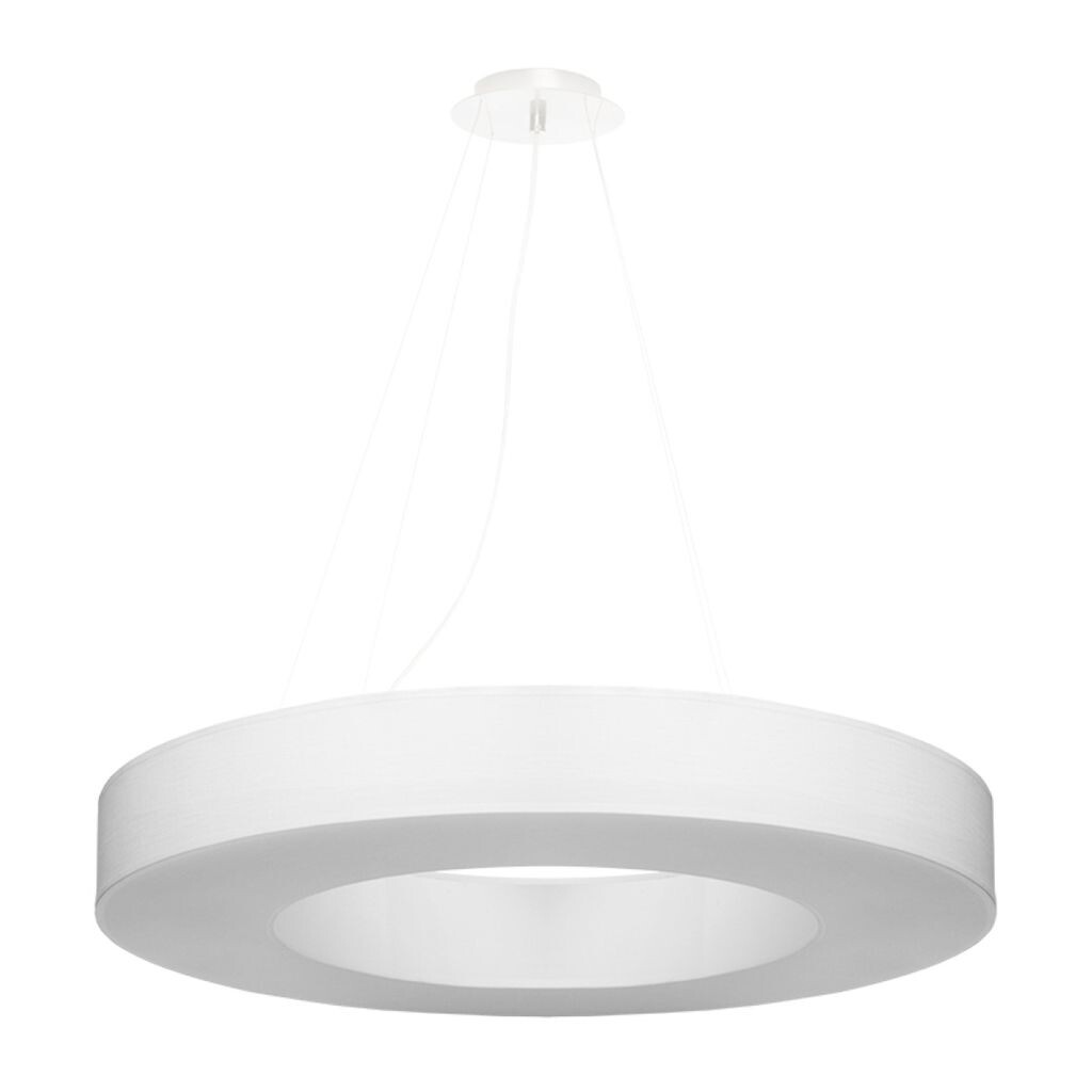 

Люстра SATURNO SLIM 70 белая 6xE27 60Вт ткань, ПВХ, сталь 102x70x70см Sollux Lighting