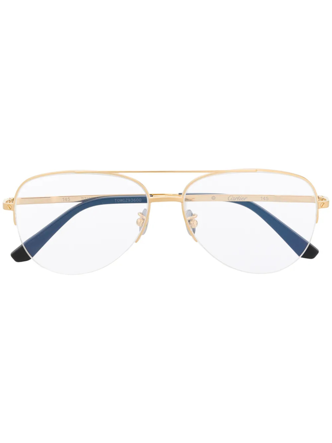 

Cartier Eyewear очки-пилоты Santos de Cartier, золотой