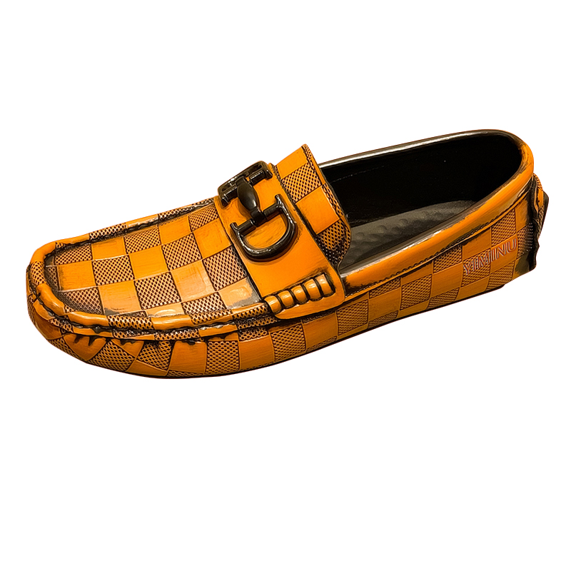 

Eminu Мужские повседневные кроссовки низкие черно-желтые, цвет Yellow