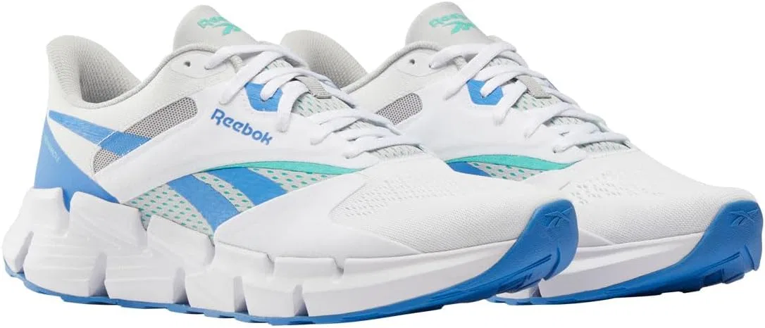 Кроссовки Reebok унисекс Zig Dynamica 5, 2-White Kinetic Blue Grey 1 — фото 2