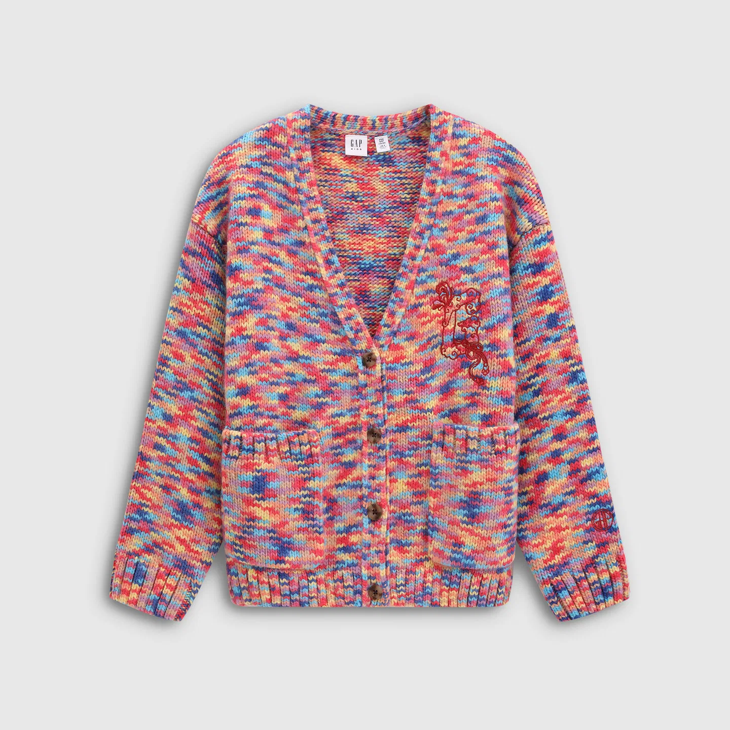 Свитер V-образным вырезом GAP Unisex Moderate — фото 3