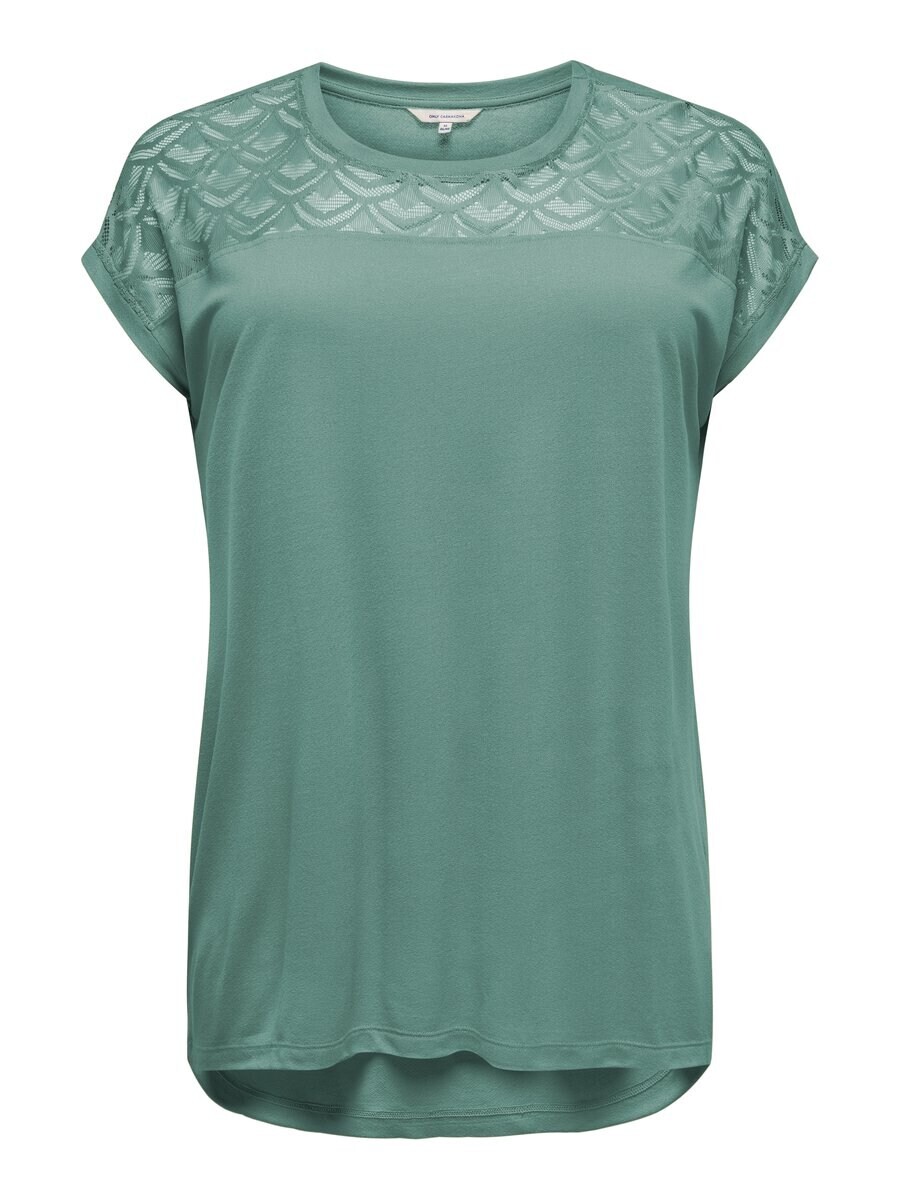 

Футболка ONLY Carmakoma Shirt Flake, цвет jade