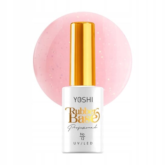 

Каучуковая основа для гибридных ногтей, 10 мл Yoshi, Rubber Base Glitter 12