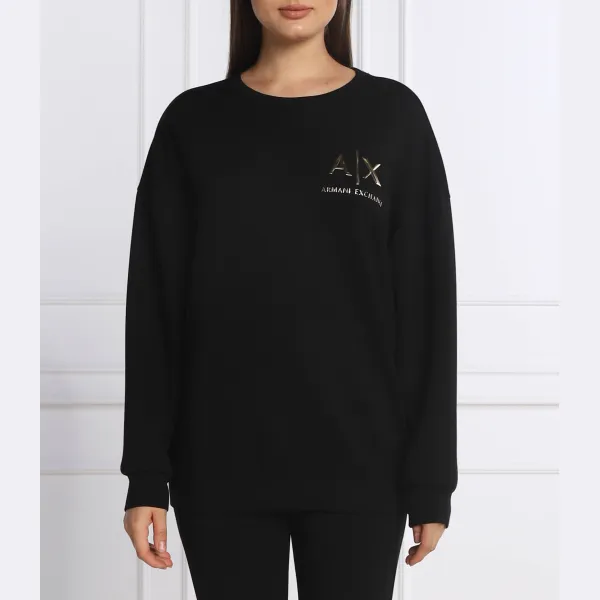 

Толстовка свободного кроя Armani Exchange, черный