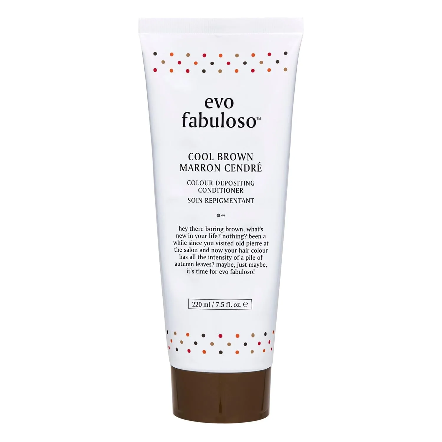 Кондиционер для окрашенных волос Evo Fabuloso Colour Depositing Conditioner - Питательное средство для сухих волос и мгновенное усиление цвета. 222 мл (.), Cool Brown