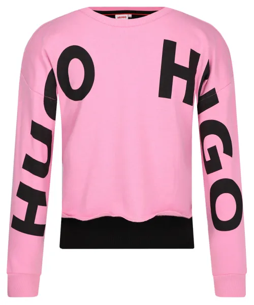 

Толстовка Regular fit Hugo Kids, розовый
