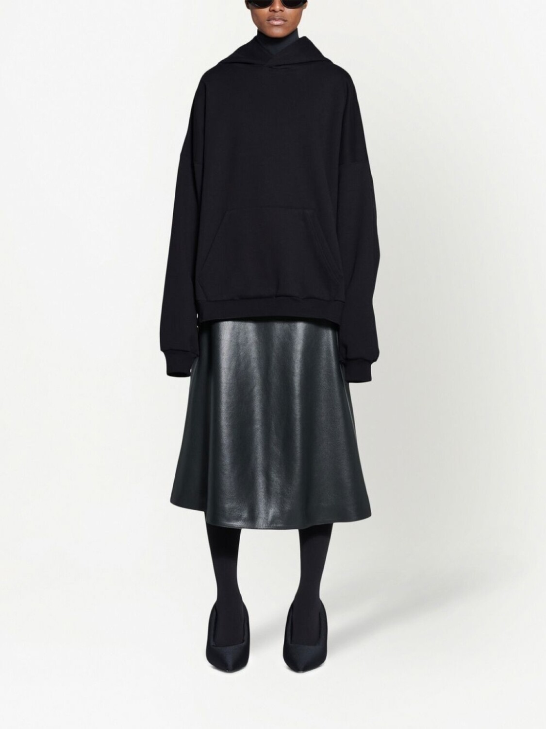 Худи Balenciaga Care Label Medium Fit, черный — фото 2