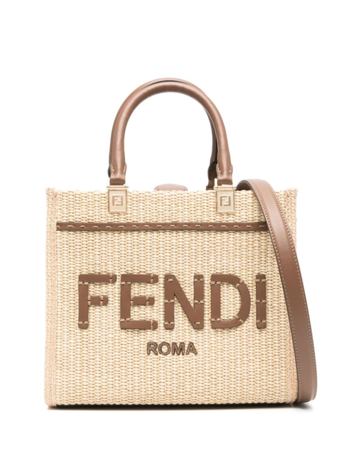 

Маленькая сумка-тоут FENDI Sunshine, нейтральный цвет
