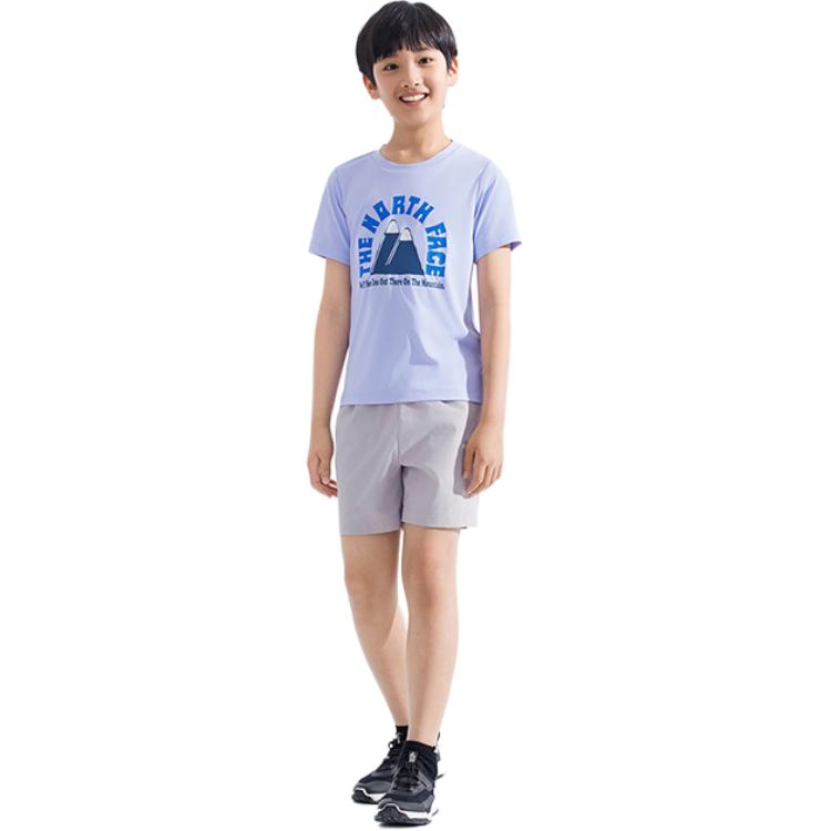 THE NORTH FACE Футболка SUN CHASE синяя фиолетовая для детей 3-7 лет — фото 3