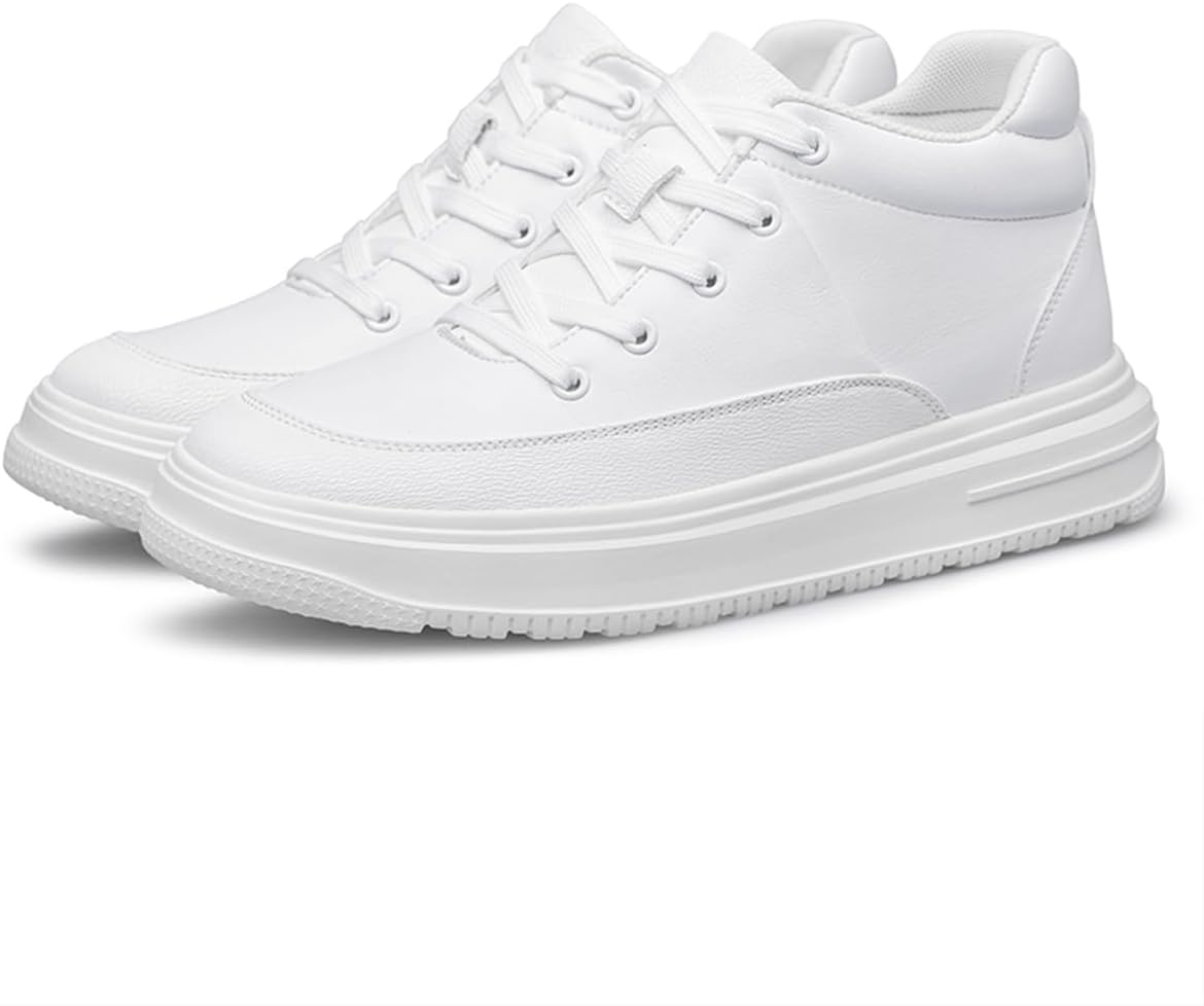 

Мужские ботинки UKUBOXBAG с повышающей подошвой, повседневные, деловые, формальные, оксфорды для ходьбы, модные, легкие кроссовки, увеличивающие рост, белый