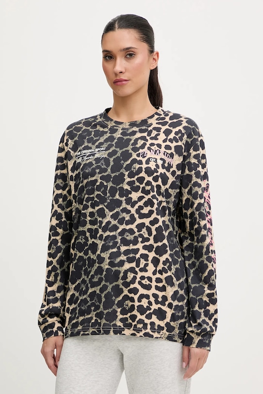 

Хлопковый лонгслив P.E Nation, коричневый